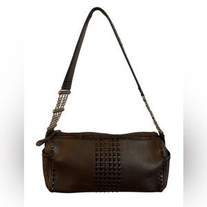 Brighton Y2K Vintage Leather Willow Shoulder Handbag with Heart